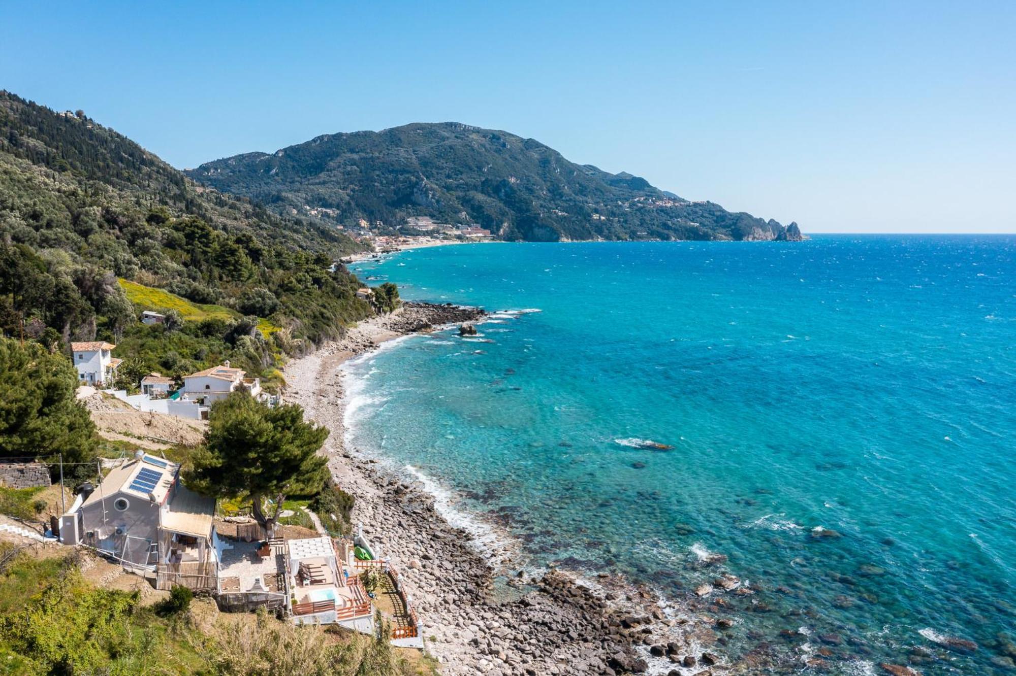 Villa Renata & Villa Filippos With Private Plunge Pool By Konnect Agios Gordios  Exterior photo