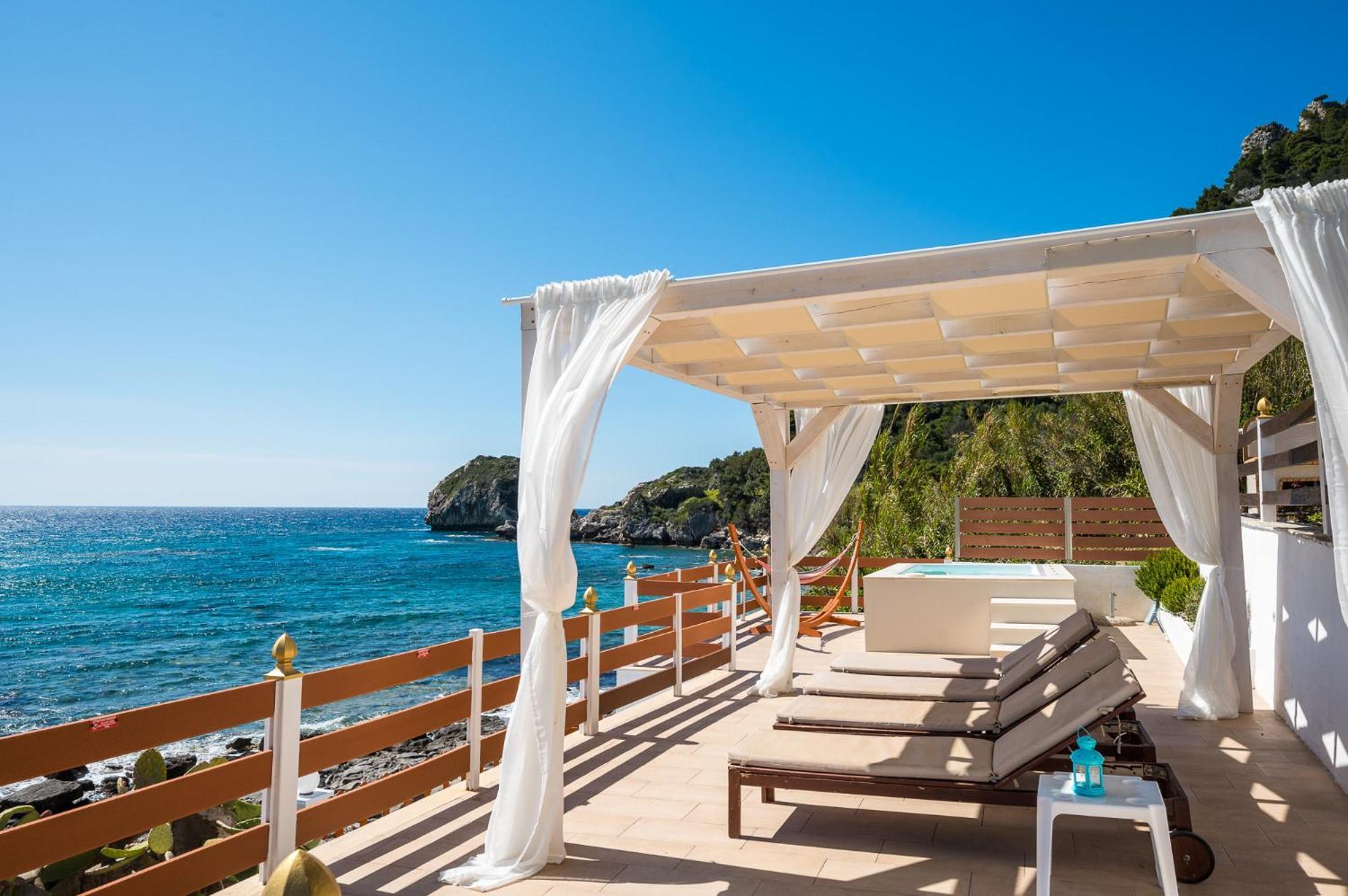 Villa Renata & Villa Filippos With Private Plunge Pool By Konnect Agios Gordios  Exterior photo